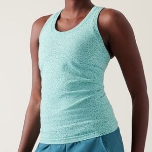 Athleta Momentum Tank Top Women’s Size Small Teal Blue Active Racerback Workout
